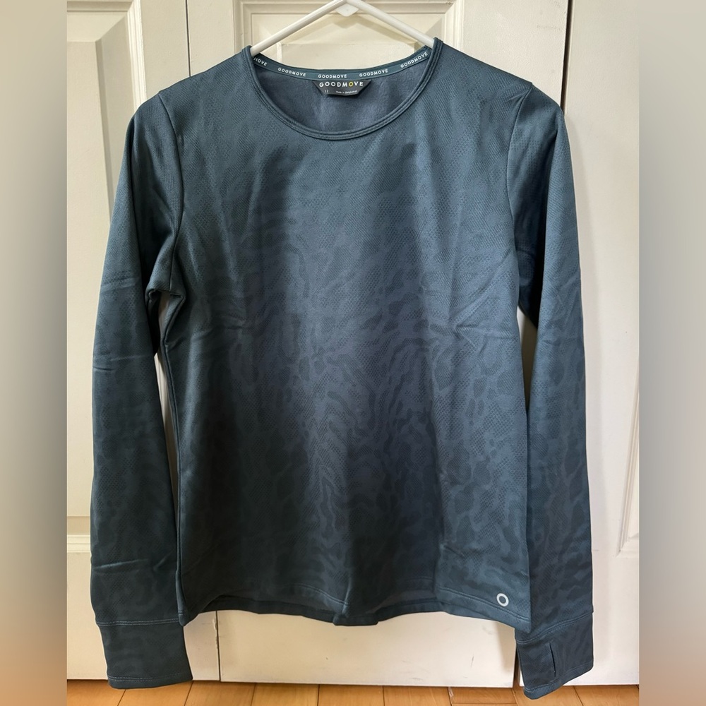 Marks and Spencer Goodmove gray thermal layer top‎ women’s 8